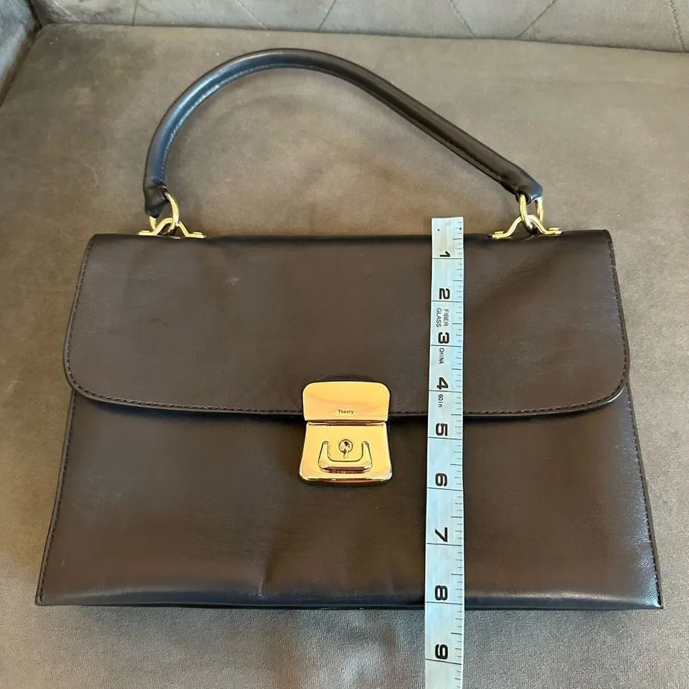 Theory leather bag woman’s navy - Picture 8 of 8